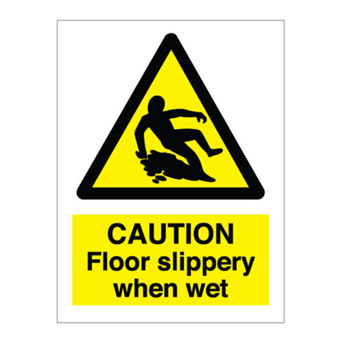 Caution Slippery Floor Sign (20206V)